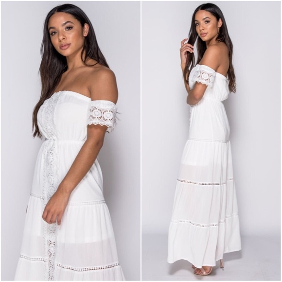 A Mermaid’s Epiphany Dresses & Skirts - 🆕Skyye White Off the Shoulder Bardot Dress